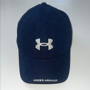 Under Armour Navy Blue Baseball Cap with White Logo